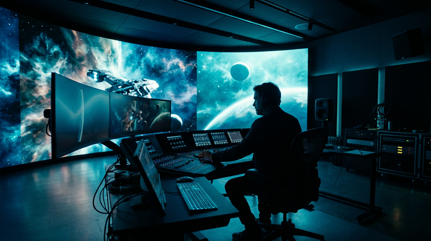 Hollywood editing suite